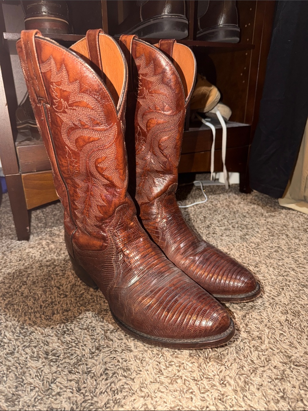 Dan post handcrafted  Men's Brown Leather Western Cowboy Boots